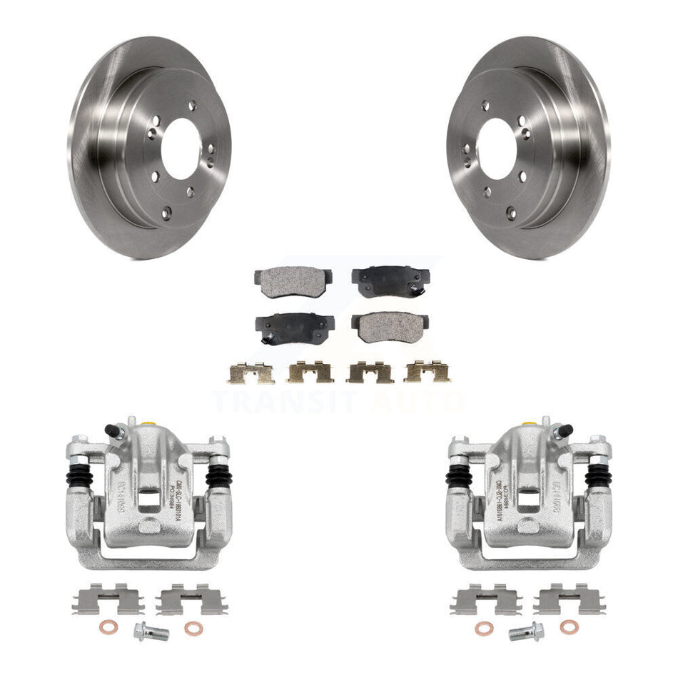 Rear Disc Brake Caliper Rotors And Ceramic Pads Kit For Hyundai Azera KC8-100031T