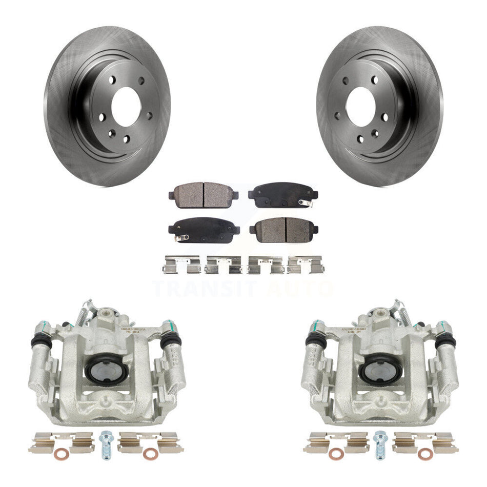 Rear Disc Brake Caliper Rotors And Ceramic Pads Kit For Chevrolet Cruze Volt Cadillac ELR KC8-100034T