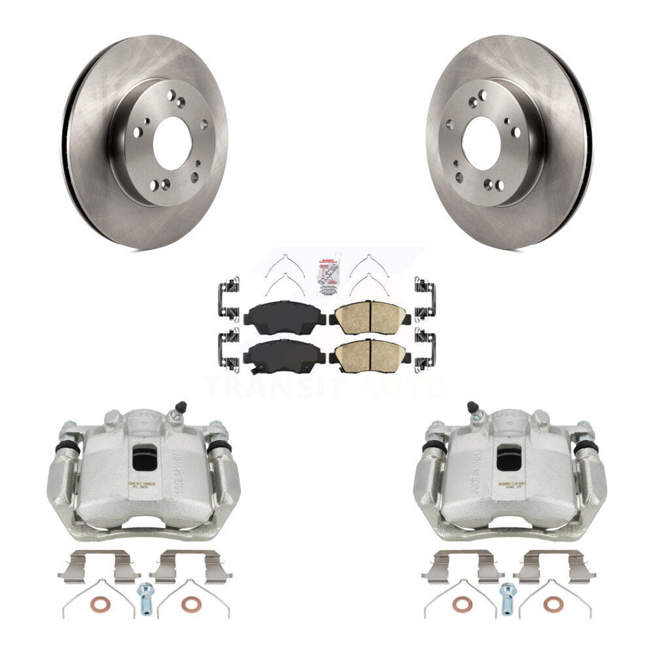 Front Disc Brake Caliper Rotors And Ceramic Pads Kit For Honda Civic Acura ILX KC8-100040N