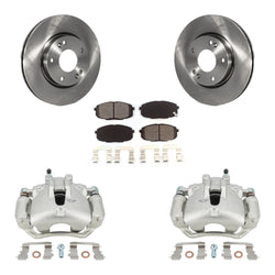 Front Disc Brake Caliper Rotors And Semi-Metallic Pads Kit For Hyundai Elantra KC8-100040S