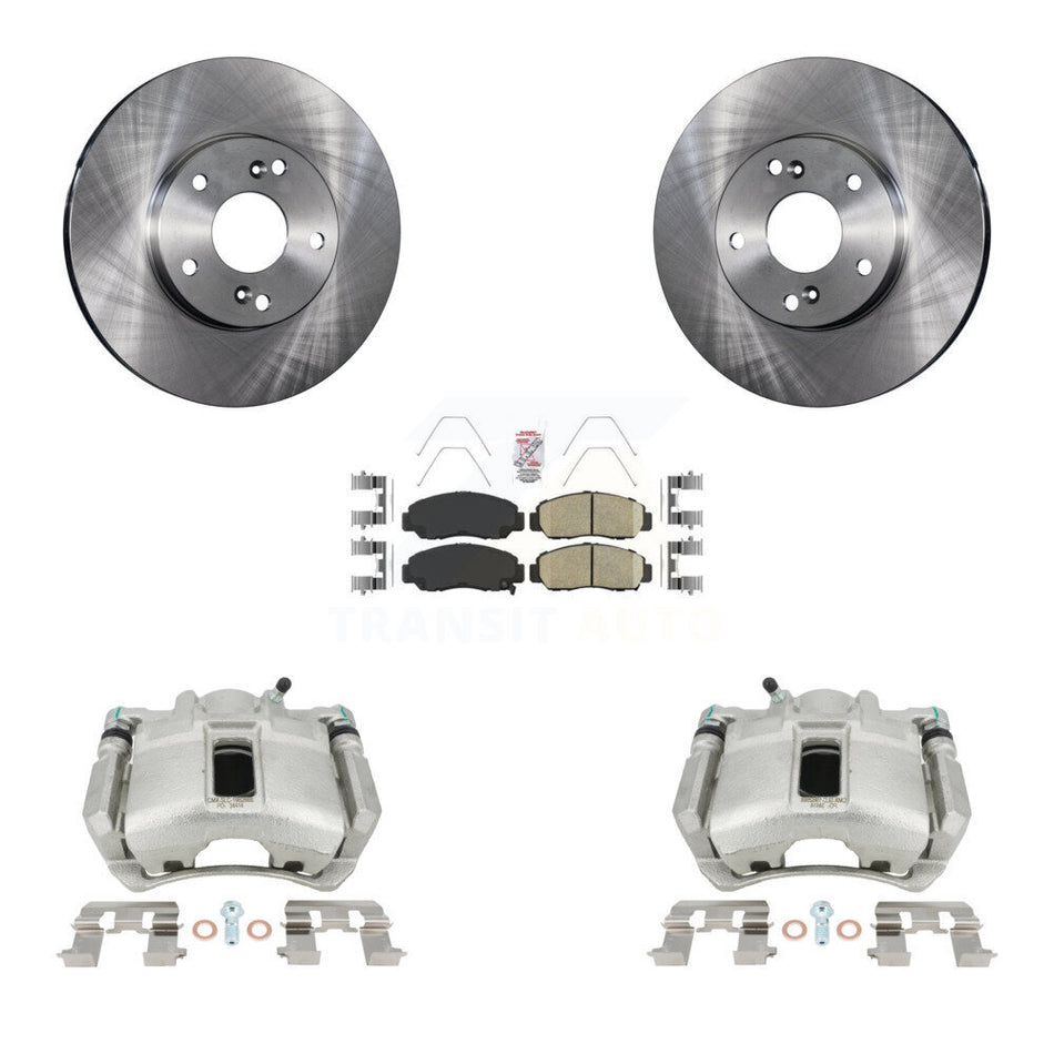Front Disc Brake Caliper Rotors And Ceramic Pads Kit For Honda Accord KC8-100043N