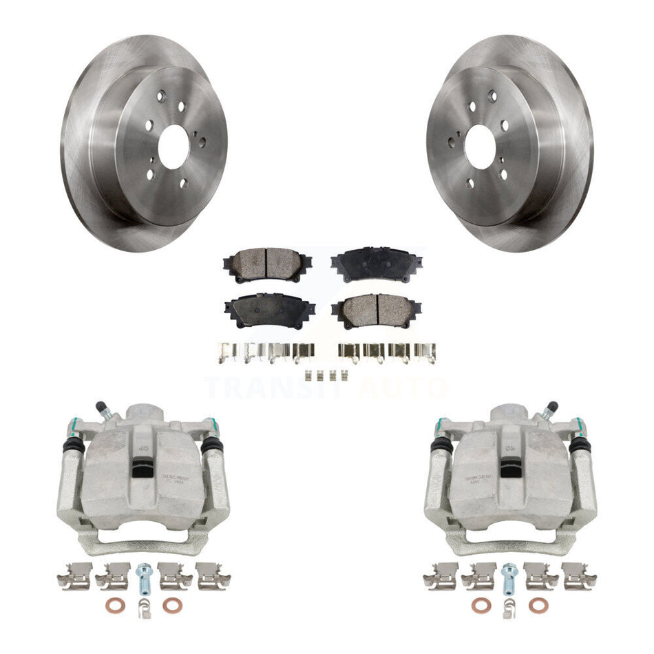 Rear Disc Brake Caliper Rotors And Ceramic Pads Kit For Toyota Highlander Sienna Lexus RX350 RX450h KC8-100044T