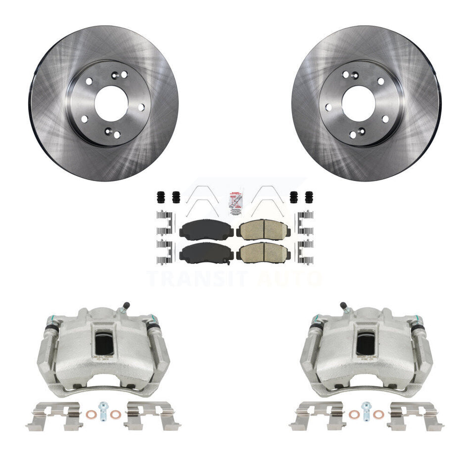 Front Disc Brake Caliper Rotors And Ceramic Pads Kit For Honda Accord KC8-100045N