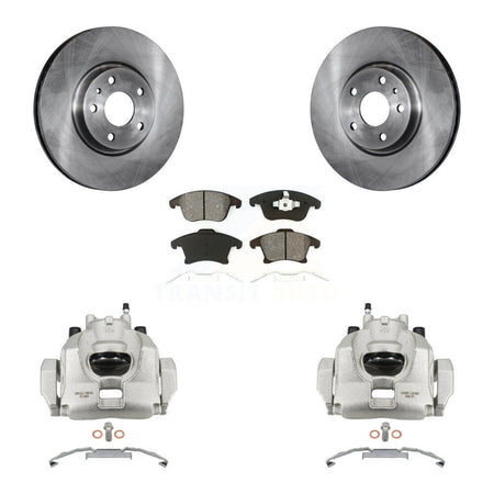 Front Disc Brake Caliper Rotors And Semi-Metallic Pads Kit For Ford Fusion Lincoln MKZ KC8-100048S