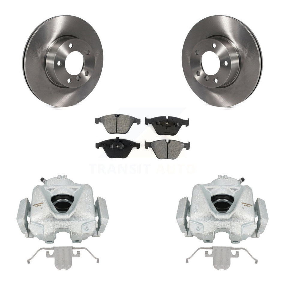 Front Disc Brake Caliper Rotors And Semi-Metallic Pads Kit For BMW 328i xDrive X1 328xi 323i KC8-100049S