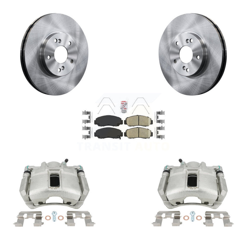 Front Disc Brake Caliper Rotors And Ceramic Pads Kit For Honda Accord KC8-100052N