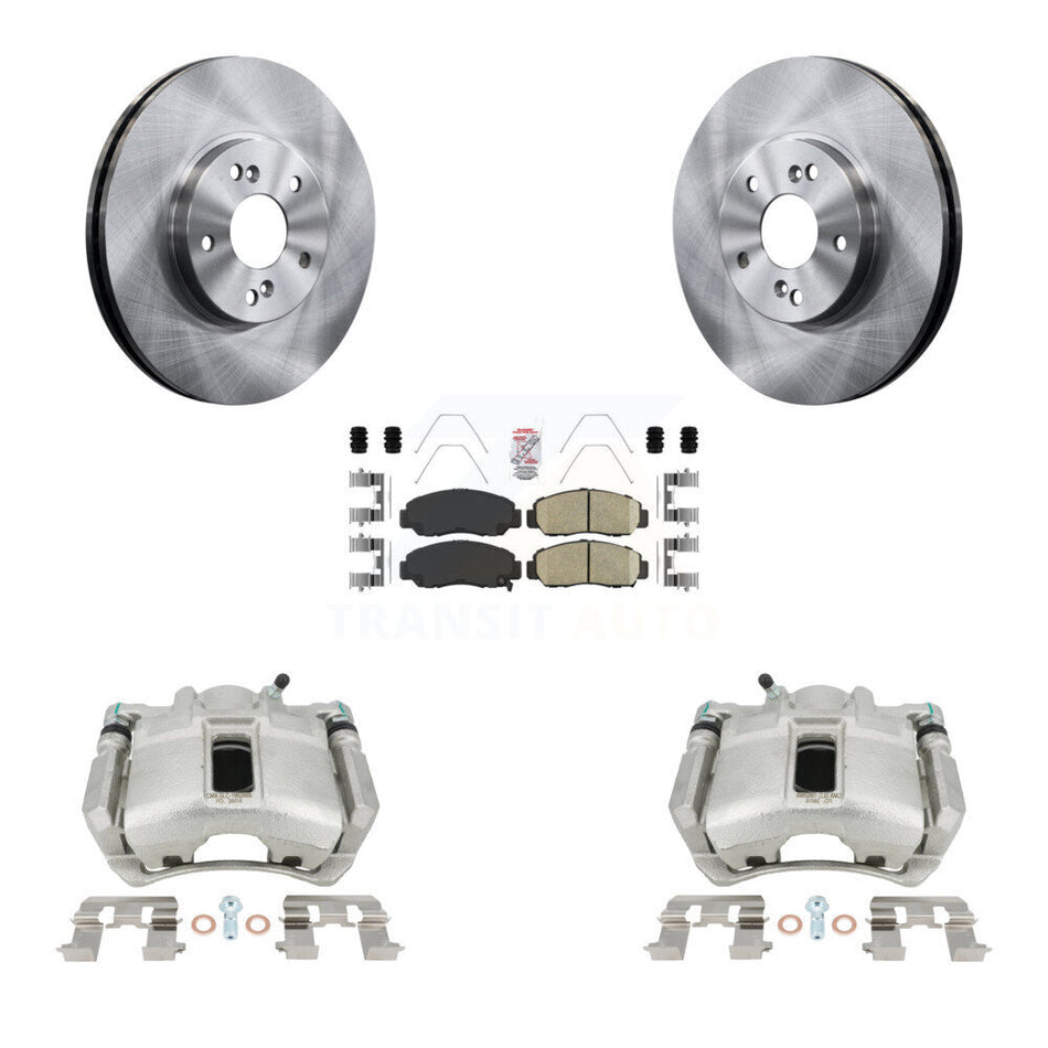 Front Disc Brake Caliper Rotors And Ceramic Pads Kit For Honda Accord KC8-100054N