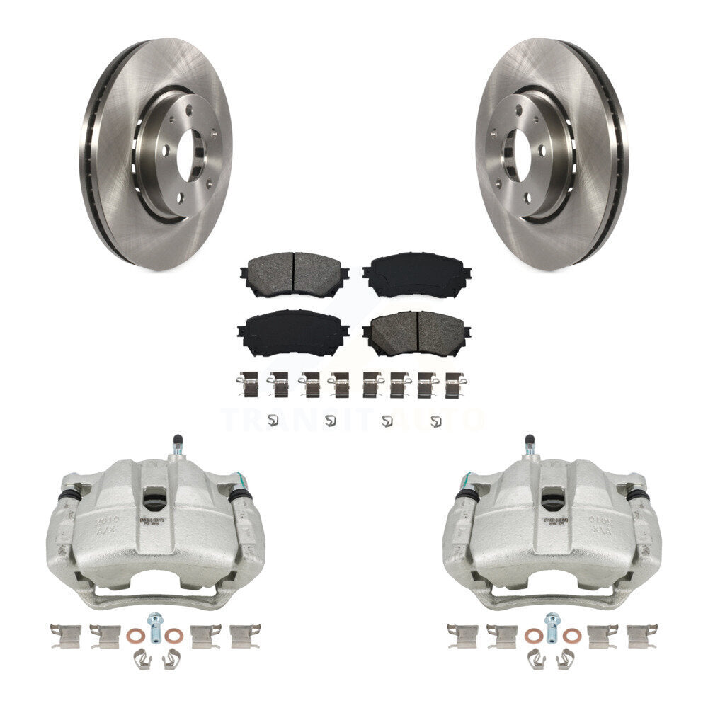 Front Brake Caliper Rotors & Semi-Metallic Pad Kit For 19-21 Mazda 6 Naturally Aspirated KC8-100054S
