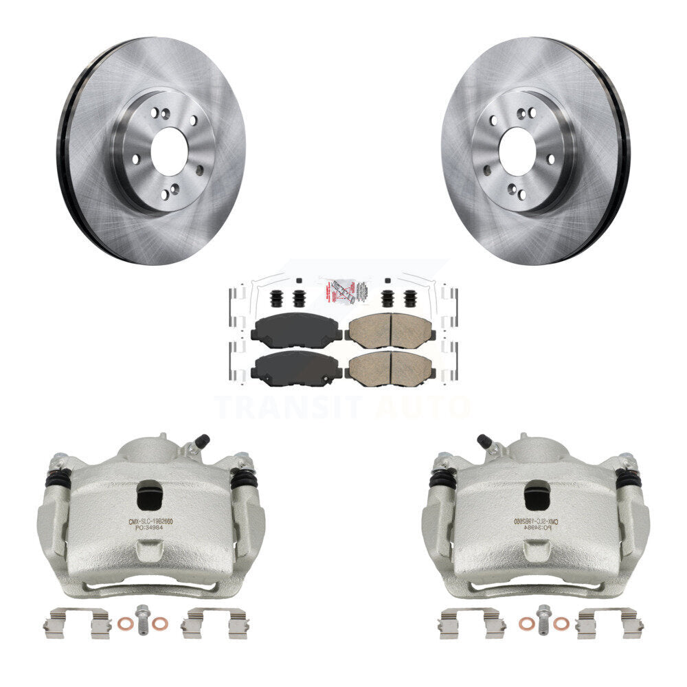 Front Disc Brake Caliper Rotors And Ceramic Pads Kit For Honda Accord KC8-100056N
