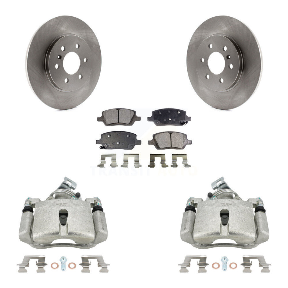 Rear Disc Brake Caliper Rotors And Ceramic Pads Kit For Chevrolet Uplander Pontiac Montana Buick Terraza Saturn Relay KC8-100056T