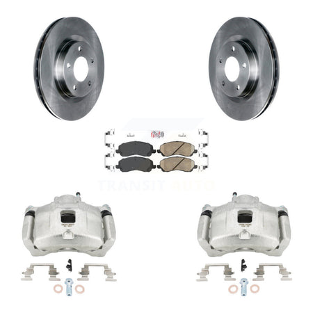 Front Brake Caliper Rotors & Ceramic Pad Kit For Jeep Patriot Dodge Compass Chrysler 200 KC8-100062N