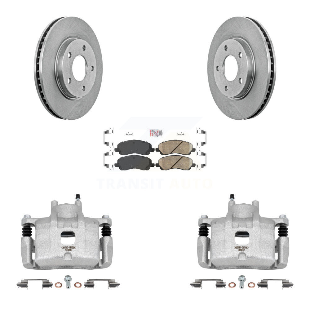 Front Disc Brake Caliper Rotors And Ceramic Pads Kit For Mitsubishi Lancer KC8-100064N