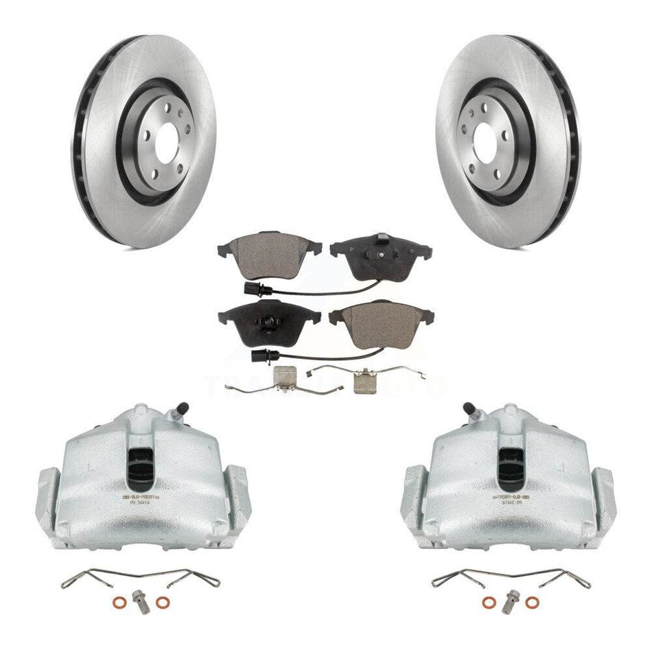 Front Disc Brake Caliper Rotors And Semi-Metallic Pads Kit For Audi TT Quattro With 340mm Diameter Rotor KC8-100064P