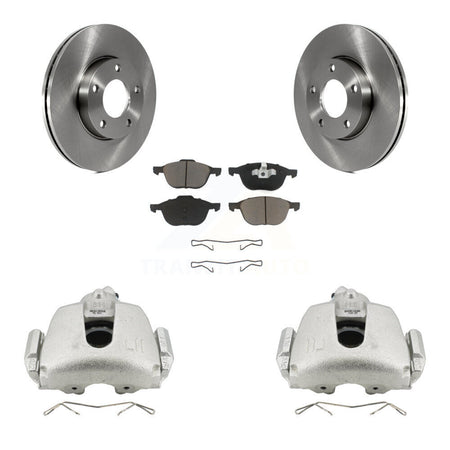 Front Disc Brake Caliper Rotors And Ceramic Pads Kit For Mazda 3 Sport KC8-100067C