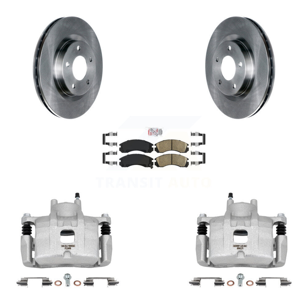 Front Disc Brake Caliper Rotors And Ceramic Pads Kit For Mitsubishi Lancer KC8-100067N