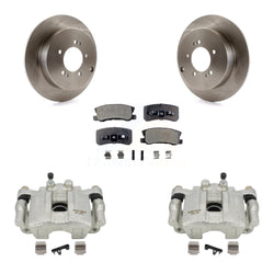 Rear Disc Brake Caliper Rotors And Ceramic Pads Kit For Mitsubishi Outlander With 7 Passenger Seating KC8-100067T