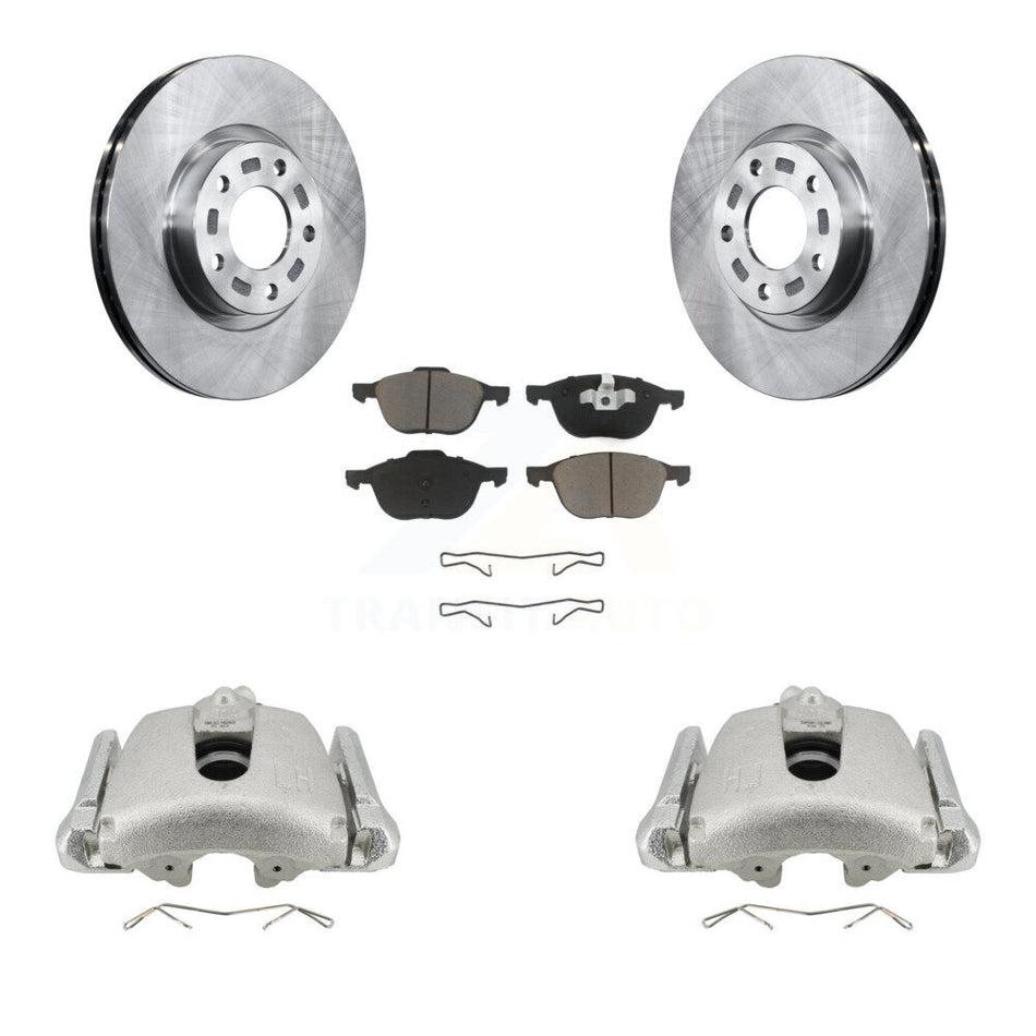 Front Disc Brake Caliper Rotors And Ceramic Pads Kit For Mazda 3 5 Sport KC8-100068C