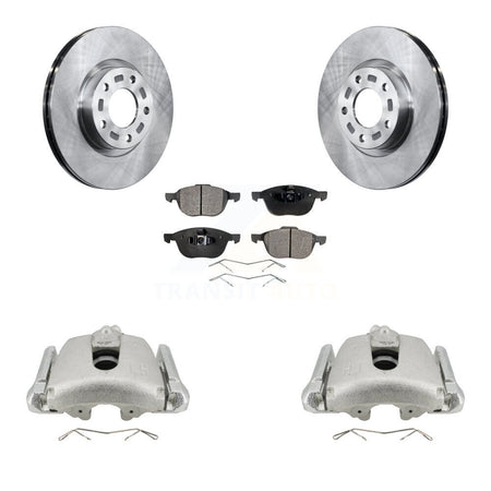 Front Disc Brake Caliper Rotors And Semi-Metallic Pads Kit For Mazda 3 5 Sport KC8-100068P