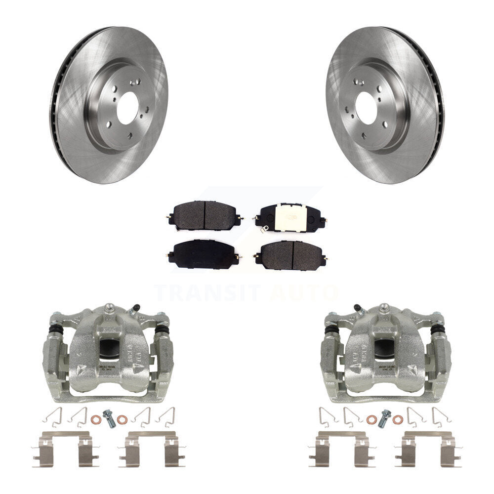 Front Disc Brake Caliper Rotors And Semi-Metallic Pads Kit For Honda CR-V KC8-100070P by Transit Auto