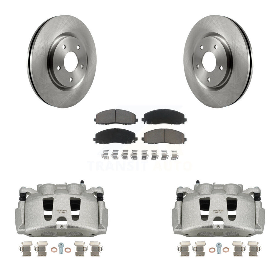 Front Disc Brake Caliper Rotors And Ceramic Pads Kit For Dodge Grand Caravan Chrysler Pacifica Voyager KC8-100071C