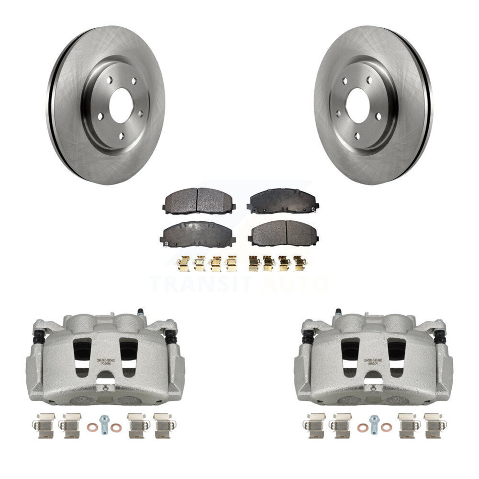 Front Disc Brake Caliper Rotors And Semi-Metallic Pads Kit For Dodge Grand Caravan Chrysler Pacifica Voyager KC8-100071P