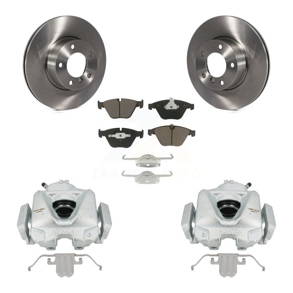 Front Disc Brake Caliper Rotors And Ceramic Pads Kit For BMW 328i xDrive X1 328xi 323i KC8-100073C