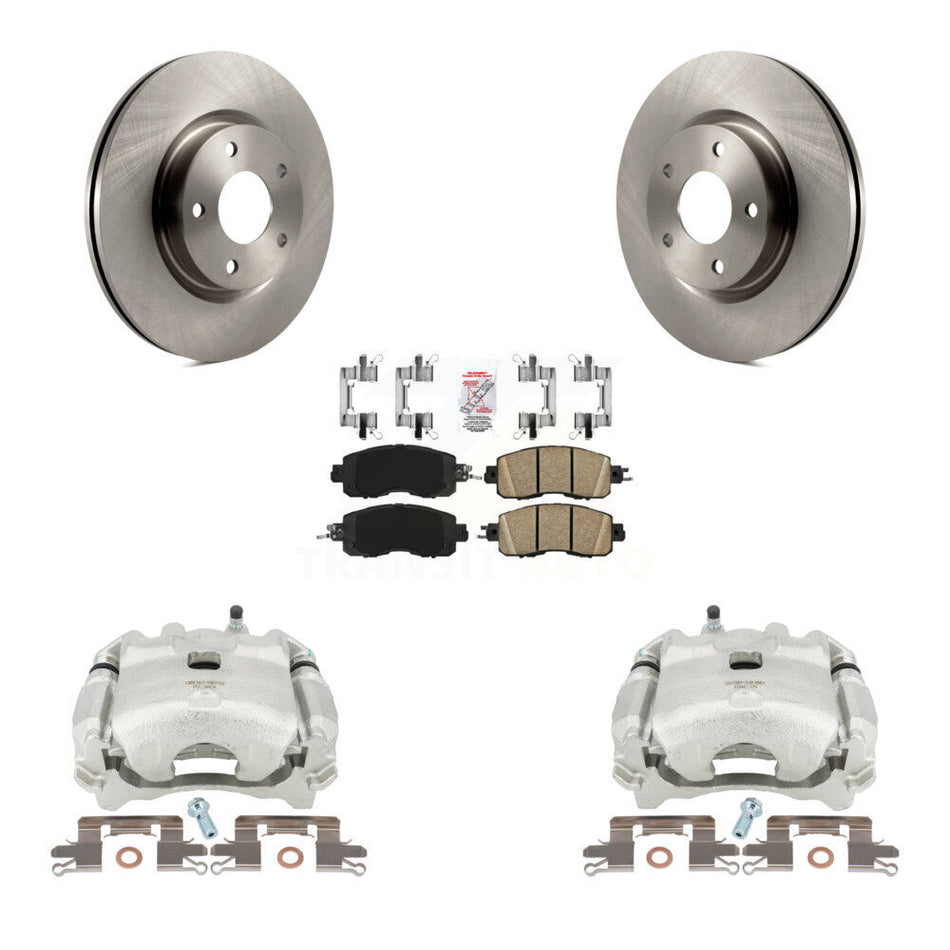 Front Disc Brake Caliper Rotors And Ceramic Pads Kit For Nissan Altima KC8-100073N by Transit Auto