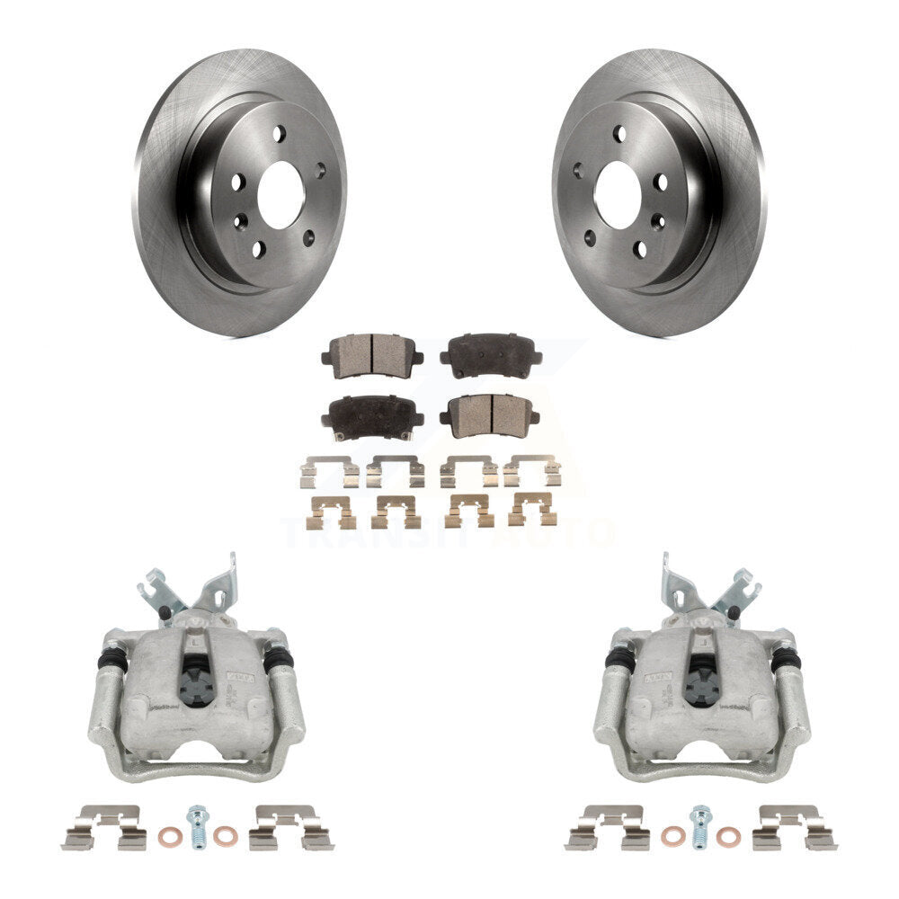 Rear Disc Brake Caliper Rotors Ceramic Pad Kit For Buick Regal LaCrosse Chevrolet Malibu KC8-100073T