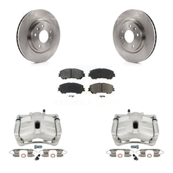 Front Disc Brake Caliper Rotors And Semi-Metallic Pads Kit For Nissan Rogue Sport KC8-100074S