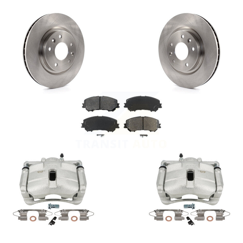 Front Disc Brake Caliper Rotors And Semi-Metallic Pads Kit For Nissan Rogue Sport KC8-100074S by Transit Auto