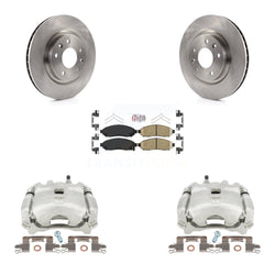 Front Disc Brake Caliper Rotors And Ceramic Pads Kit For 2015 Nissan LEAF Vehicles Manufactured In Japan KC8-100075N