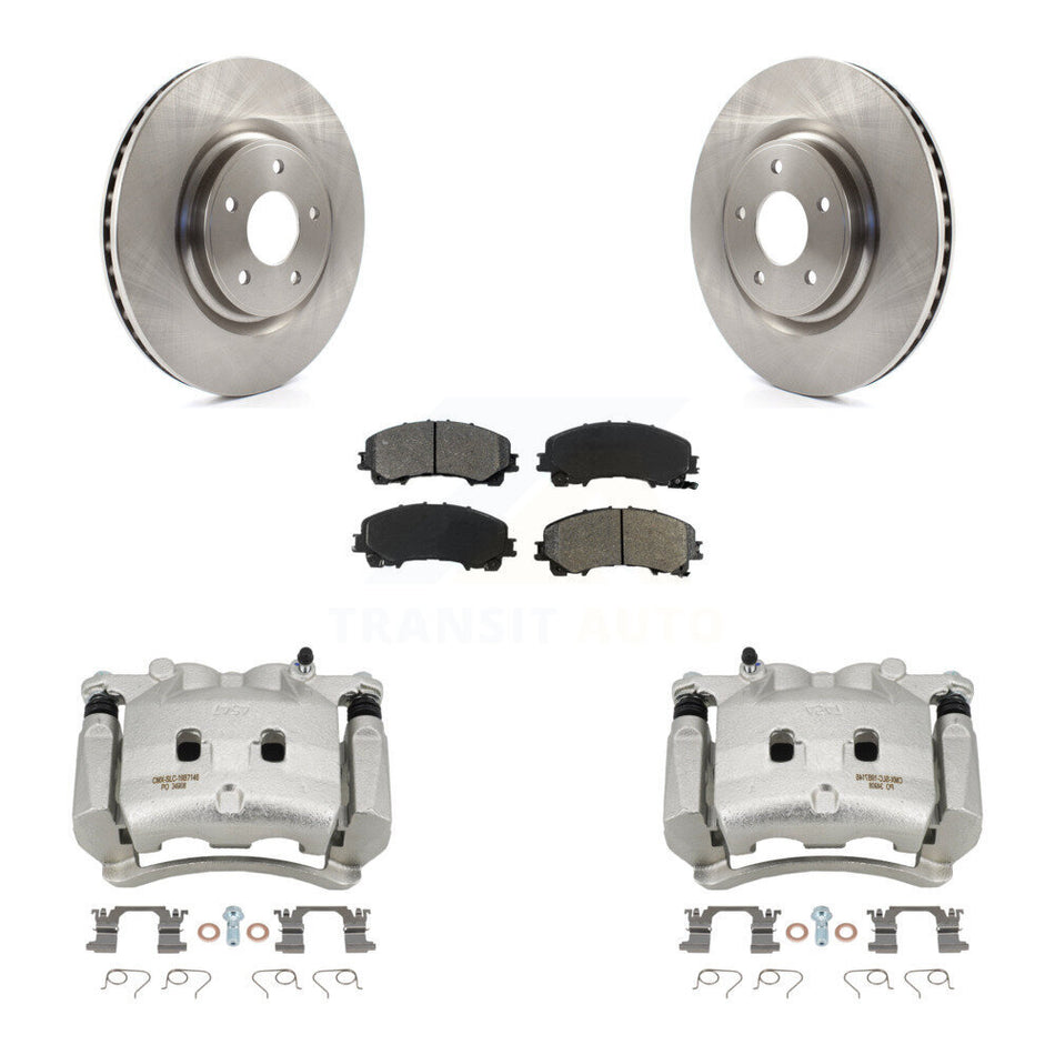 Front Disc Brake Caliper Rotors And Semi-Metallic Pads Kit For Nissan Rogue KC8-100075S