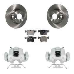 Front Disc Brake Caliper Rotors And Semi-Metallic Pads Kit For 2016-2018 BMW 330e KC8-100076P