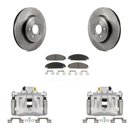 Front Disc Brake Caliper Rotor And Ceramic Pad Kit For Chrysler 300 Dodge Charger Magnum KC8-100077C