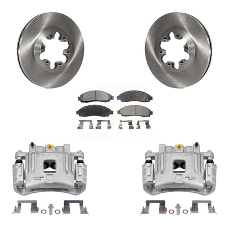 Front Brake Caliper Rotors Semi-Metallic Pad Kit For Chevrolet Colorado GMC Canyon Isuzu KC8-100079P