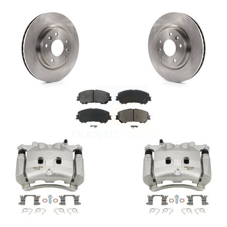 Front Brake Caliper Rotor Semi-Metallic Pad Kit For Nissan Rogue Without 3rd Row Seating KC8-100079S