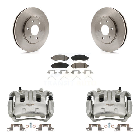 Front Disc Brake Caliper Rotors And Ceramic Pads Kit For Nissan Frontier Suzuki Equator KC8-100081C