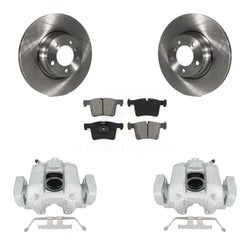 Front Disc Brake Caliper Rotors And Semi-Metallic Pads Kit For 2016-2018 BMW 330e KC8-100081S