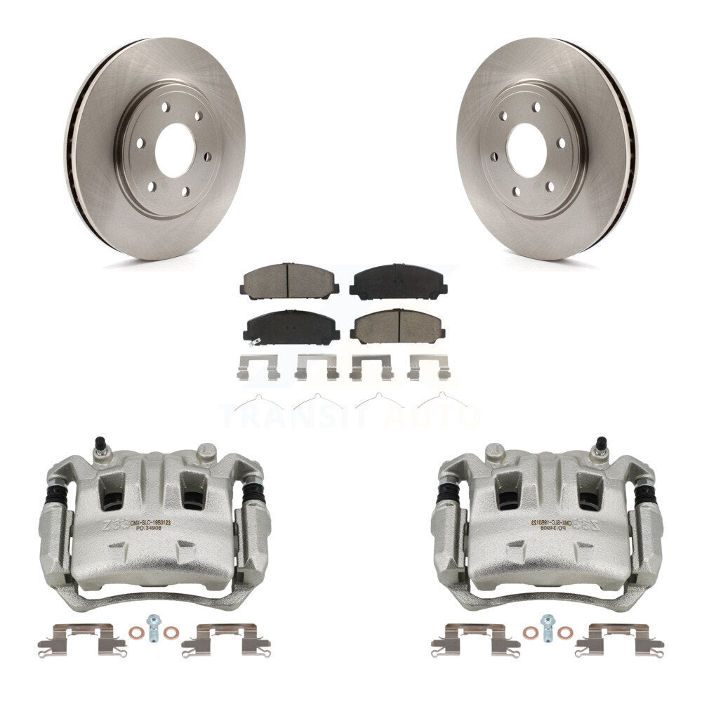 Front Disc Brake Caliper Rotors And Ceramic Pads Kit For Suzuki Equator KC8-100082C