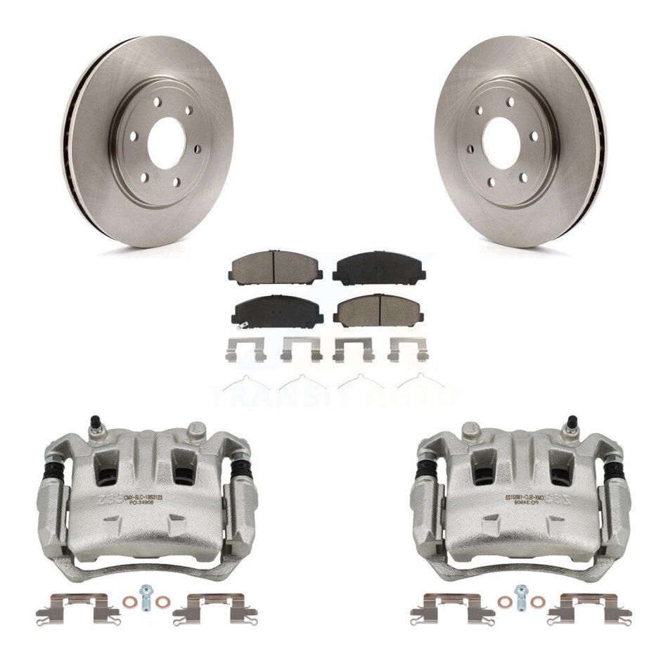 Front Disc Brake Caliper Rotors And Ceramic Pads Kit For Suzuki Equator KC8-100082C