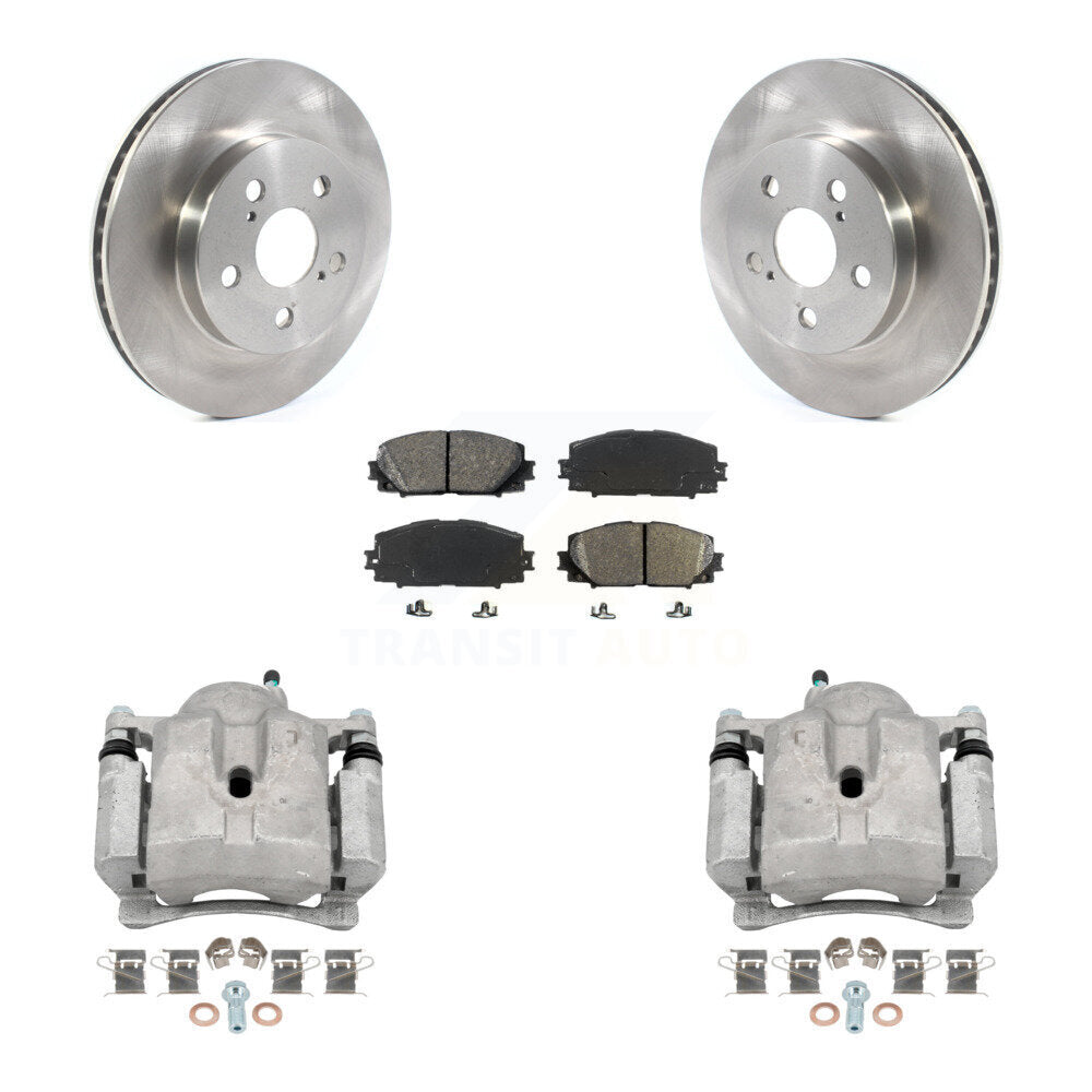Front Disc Brake Caliper Rotors And Semi-Metallic Pad Kit For Toyota Corolla Prius Prime KC8-100083S