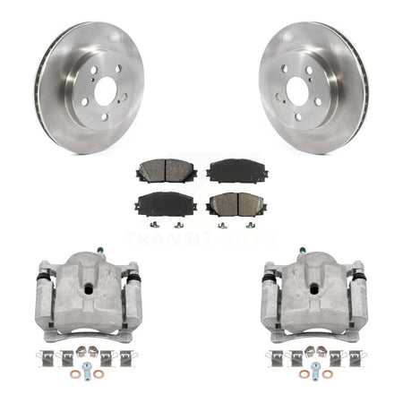 Front Disc Brake Caliper Rotors And Semi-Metallic Pad Kit For Toyota Corolla Prius Prime KC8-100083S