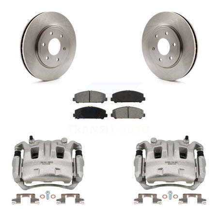Front Disc Brake Caliper Rotors And Semi-Metallic Pads Kit For Suzuki Equator KC8-100085S
