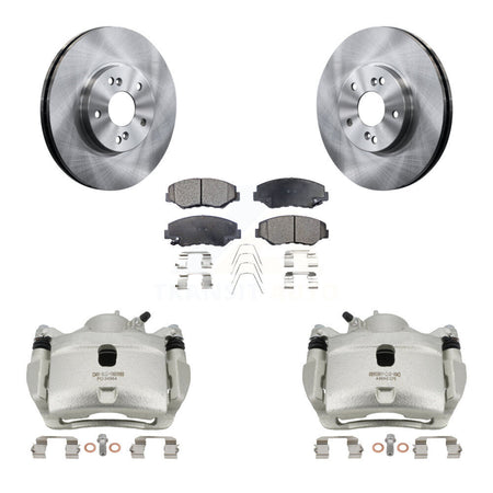 Front Disc Brake Caliper Rotors And Semi-Metallic Pads Kit For Honda Accord KC8-100089P