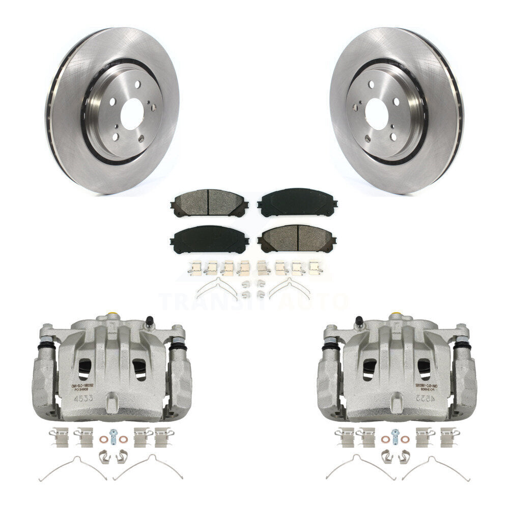 Front Disc Brake Caliper Rotor & Semi-Metallic Pad Kit For 2022 Lexus NX350h NX350 NX250 KC8-100093S