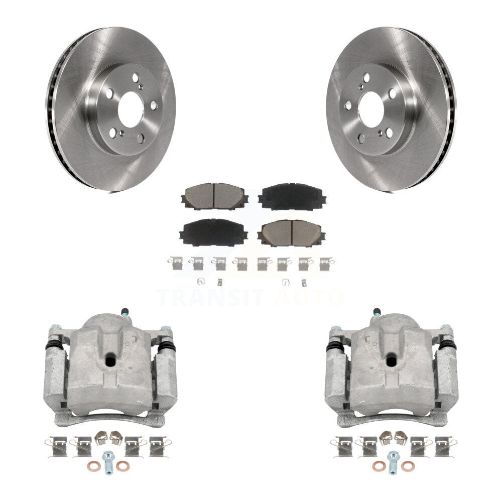 Front Disc Brake Caliper Rotor And Ceramic Pad Kit For Toyota Prius Lexus CT200h Plug-In KC8-100096C
