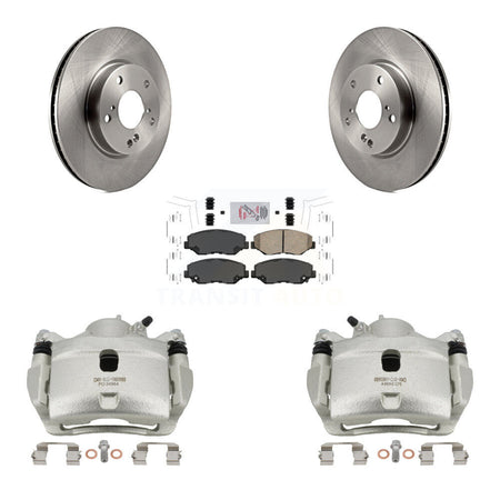 Front Disc Brake Caliper Rotors And Ceramic Pads Kit For Honda Civic KC8-100097N