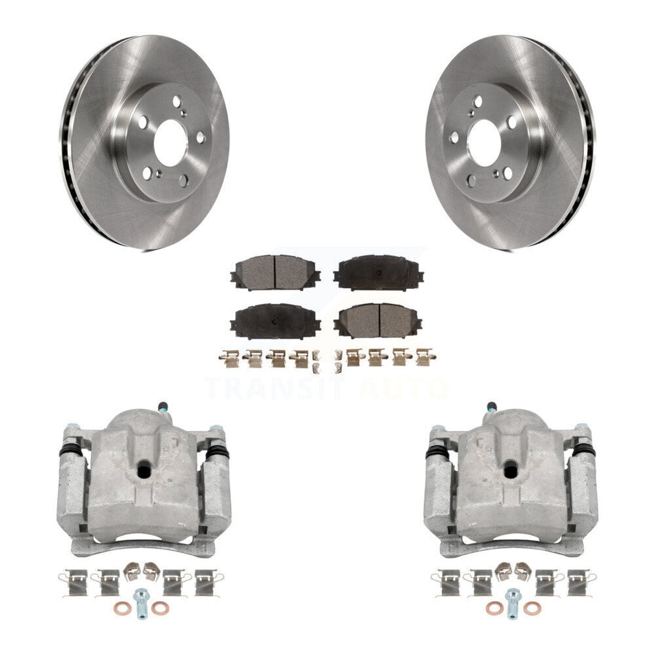 Front Brake Caliper Rotors & Semi-Metallic Pad Kit For Toyota Prius Lexus CT200h Plug-In KC8-100097P