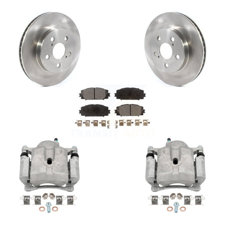 Front Disc Brake Caliper Rotors And Semi-Metallic Pad Kit For Toyota Corolla Prius Prime KC8-100098P
