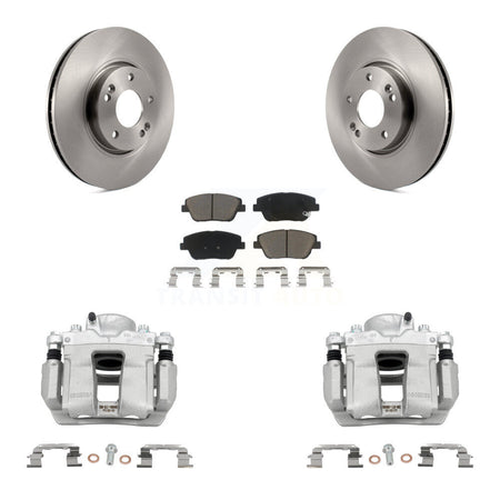 Front Disc Brake Caliper Rotors And Ceramic Pads Kit For Hyundai Sonata Kia Optima KC8-100100C